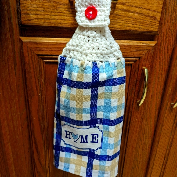 Hand Crafted Crocheted Hand Towel - Picture 1 of 5